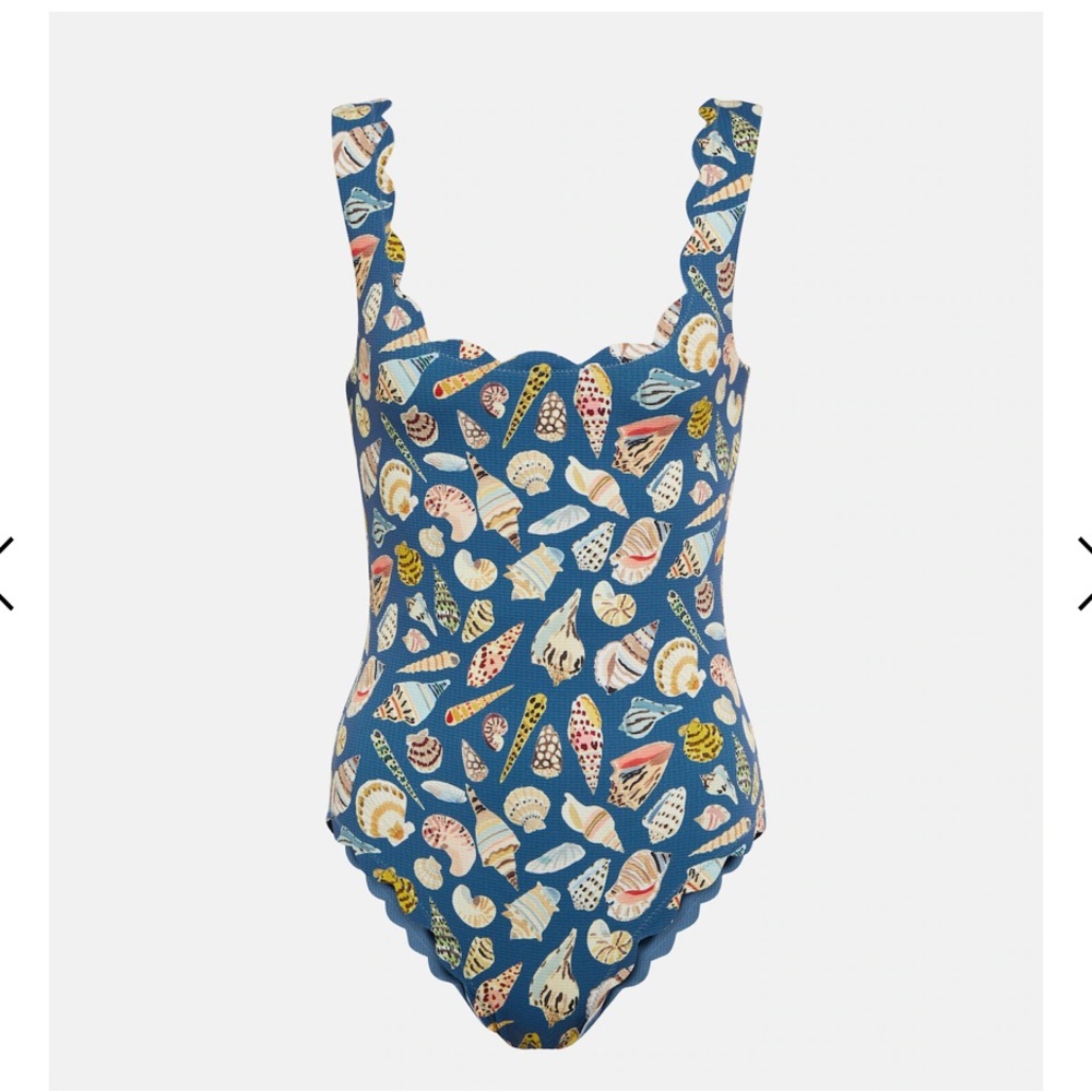 ISO Marysia Palm Springs Marine Blue Shell bathingsuit in L or M!!